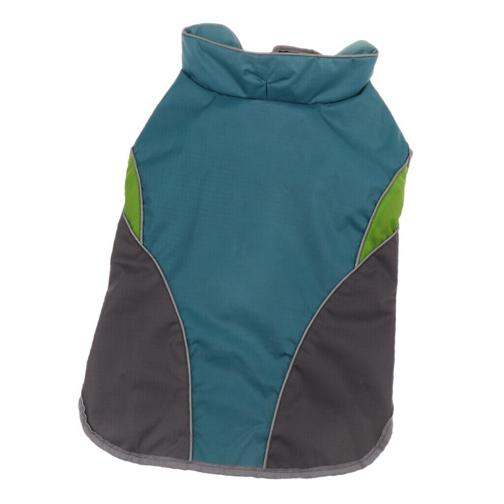 Waterproof Windproof Dog Puppy Jacket Vest Winter Warm Pet Coat Clothes Blue M