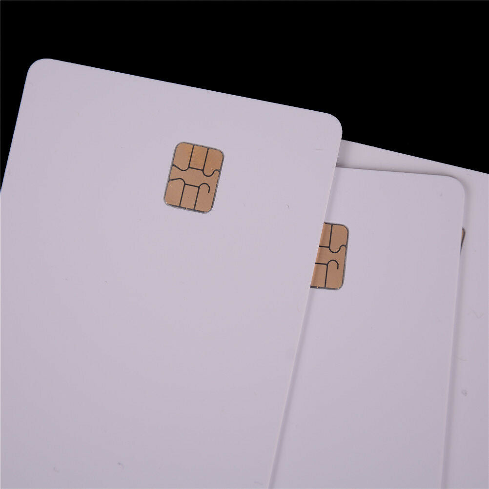 5X ISO PVC IC With SLE4442 Chip Blank Smart Card Contact IC Card Safety Wh.l8
