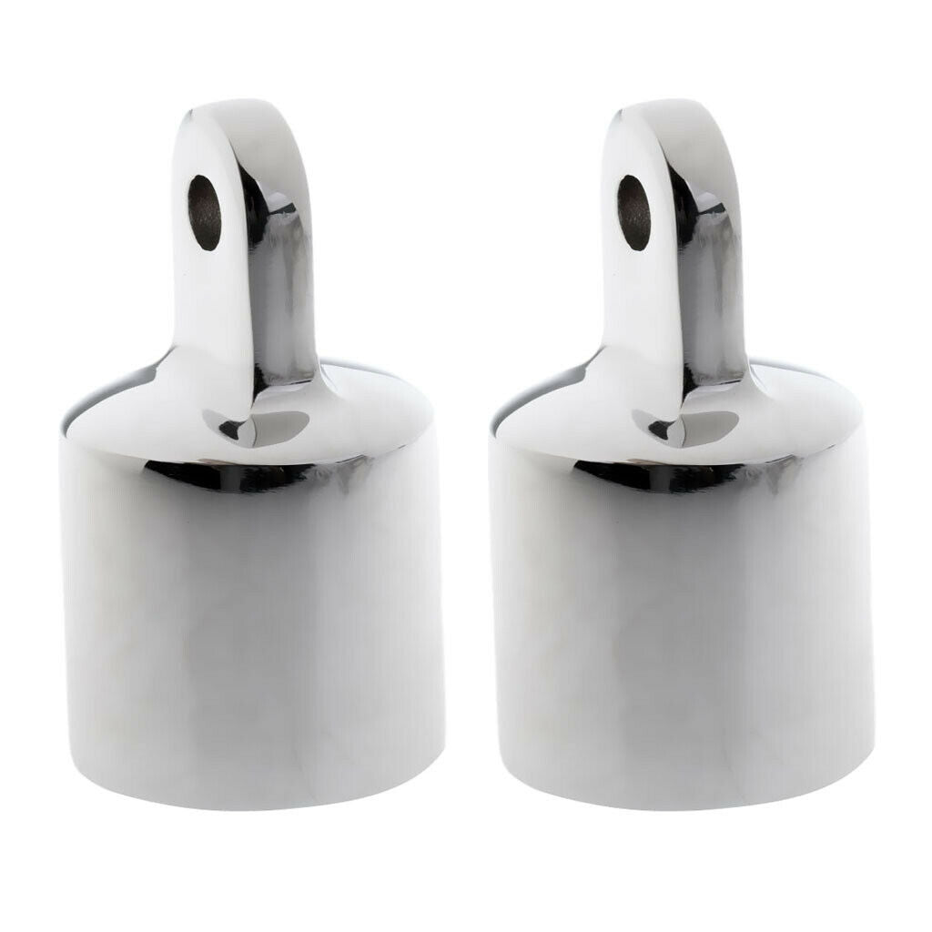 2x Boat Yacht Eye End   Bimini Top Fitting Heavy Duty Stainless Steel 22mm