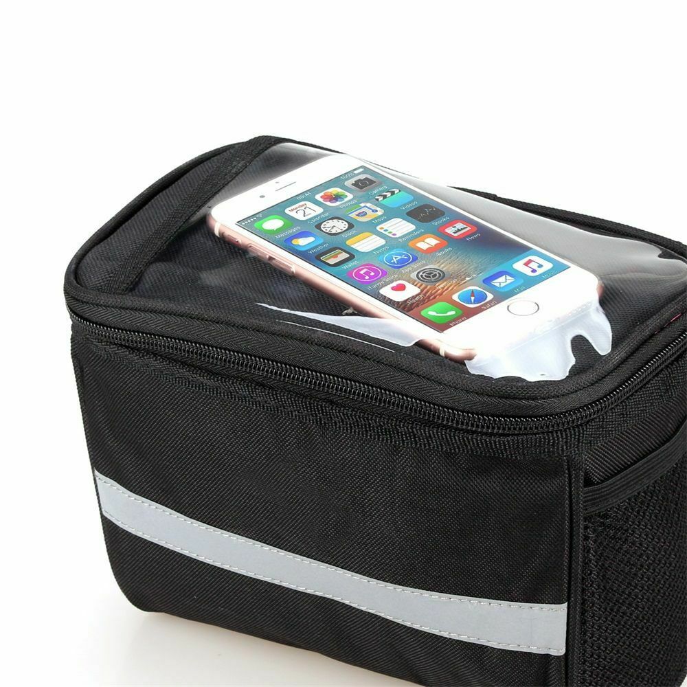 Basket Pouch Bicycle Handlebar Bag Cycling Bags Front Tube Pannier Bike