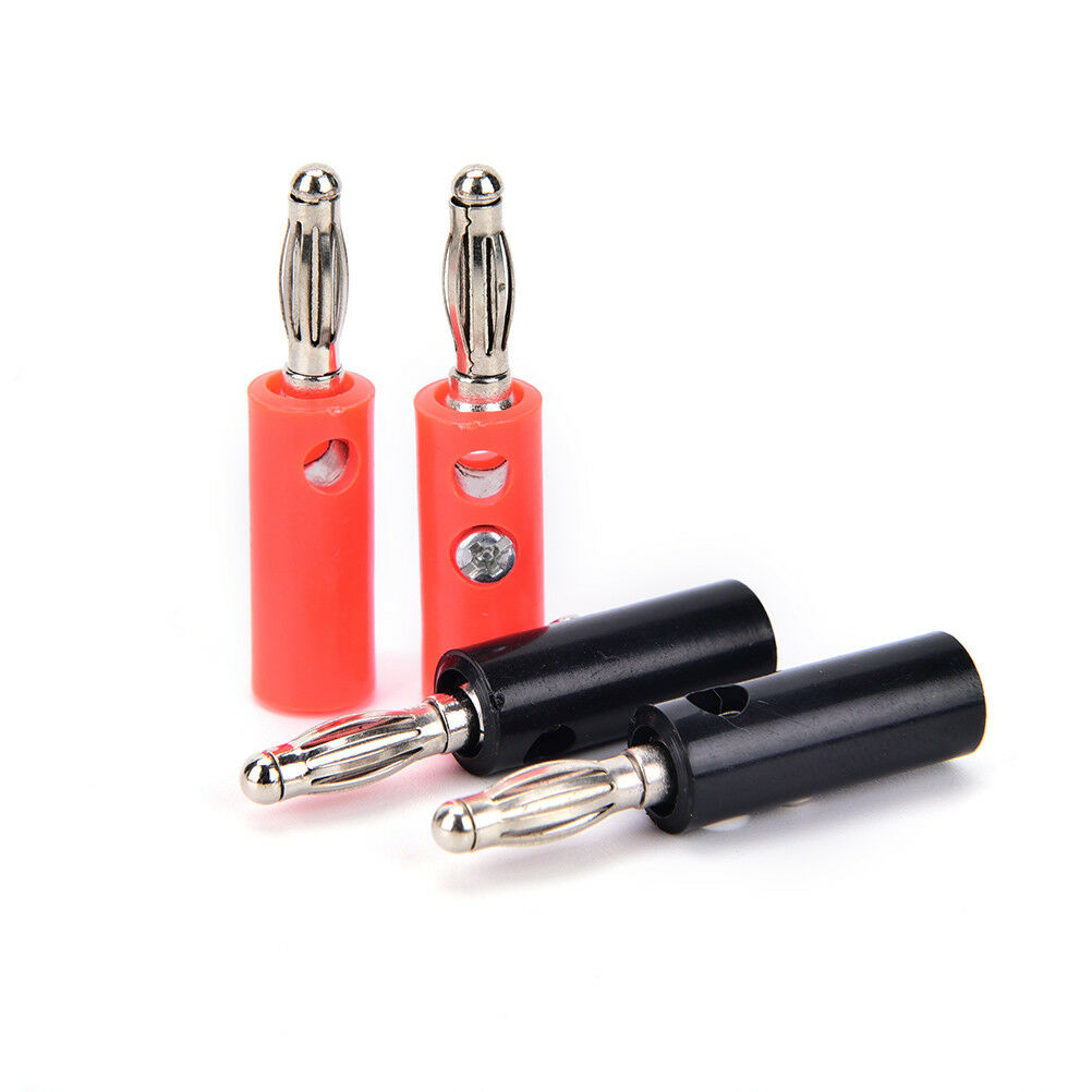 10pcs/lot 4mm nickel plated banana plug banana connector plugs、SEDD