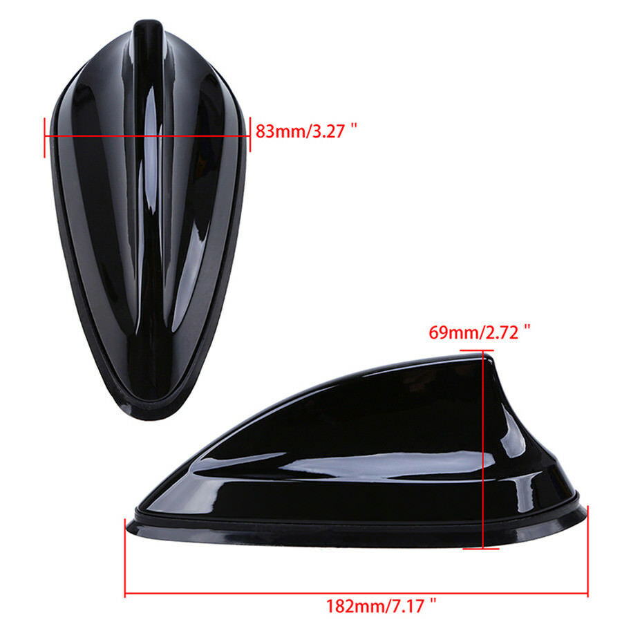 Car Auto Roof White Shark Fin Vortex Stereo Radio Aerial Signal Antenna Decor
