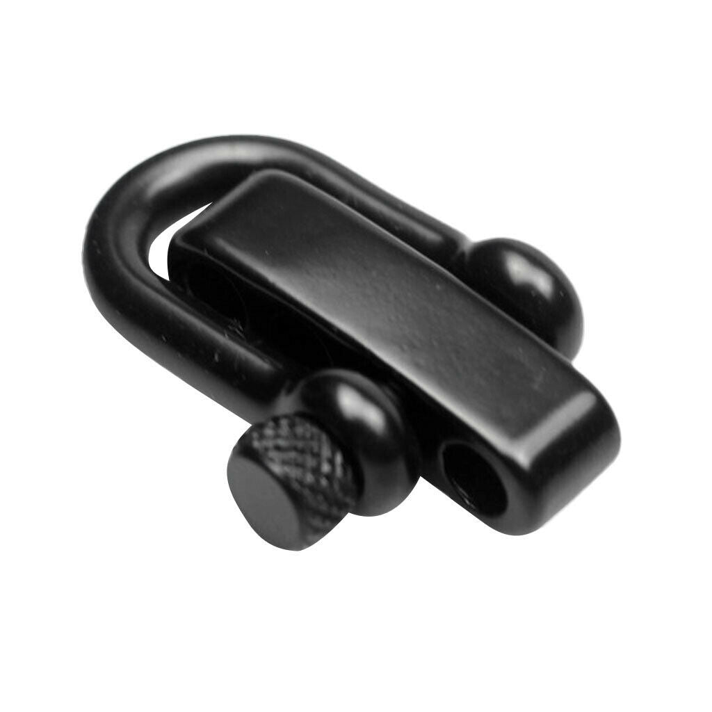 2 Pack U Flat Adjustable Shackle Buckle for Survival Paracord Bracelet,