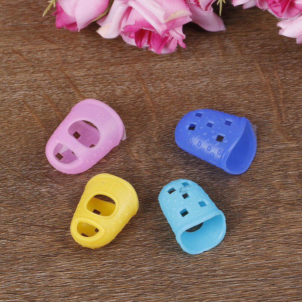 4Pcs Guitar fingertip protectors finger guards for guitar ukulele accessor.l8
