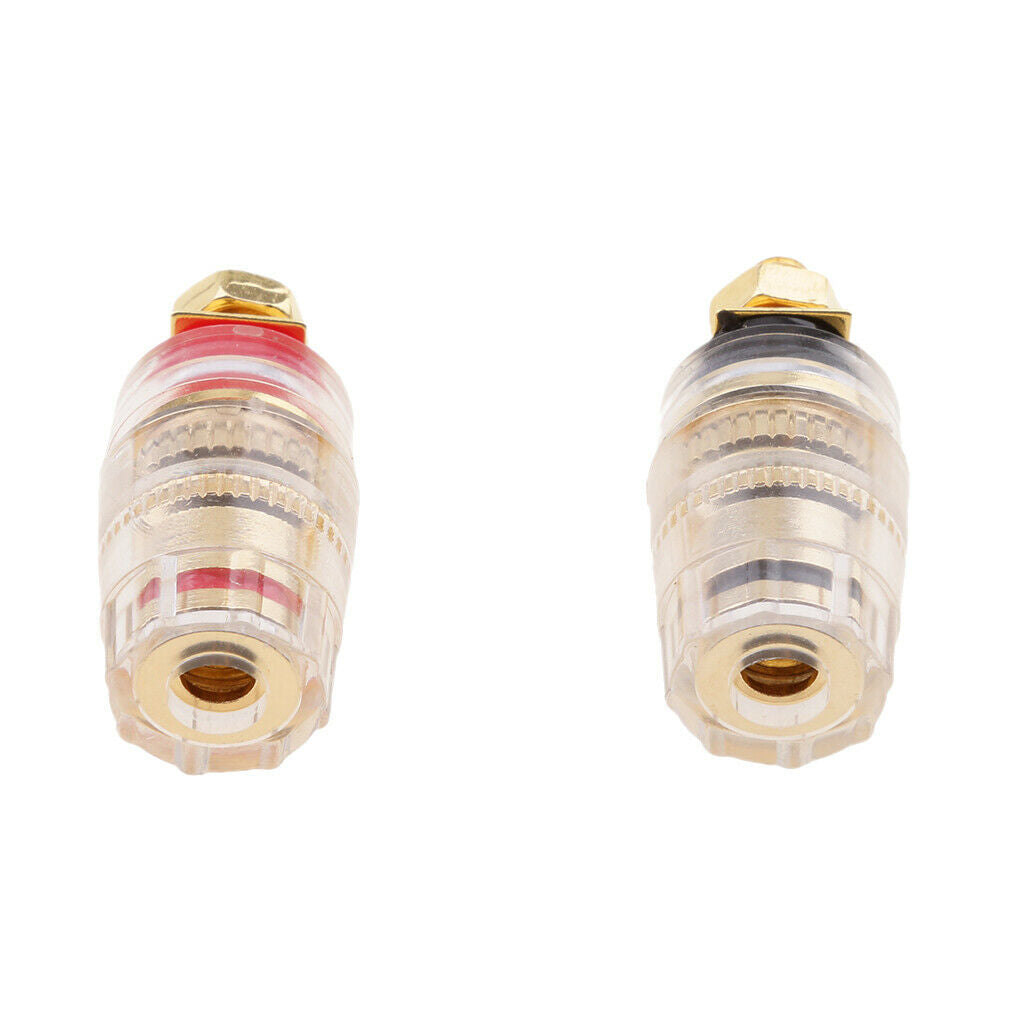 2pcs Speaker Binding Post Terminal for 4 mm Banana Plug Connector Short