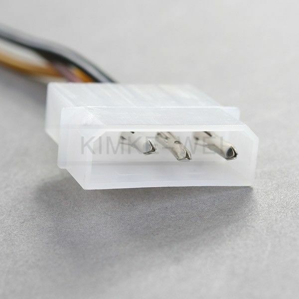 4 Pin Molex to 6 Pin PCI-E Power Adapter 12cm New