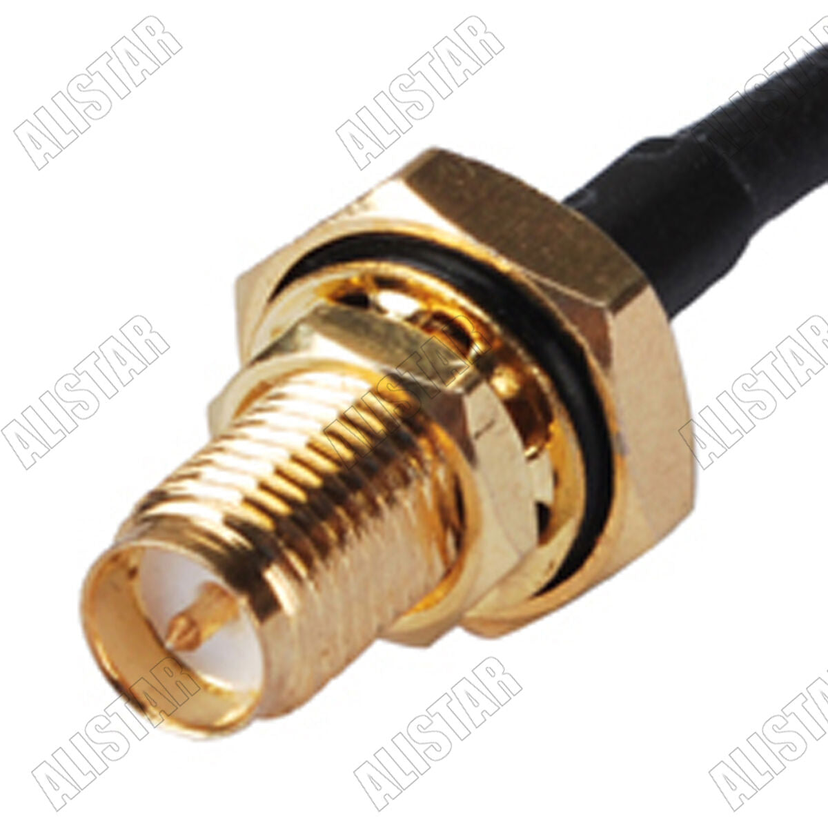 50x IPX/u.fl to RP SMA Female Bulkhead O-ring Pigtail Cable 1.37mm for Wireless