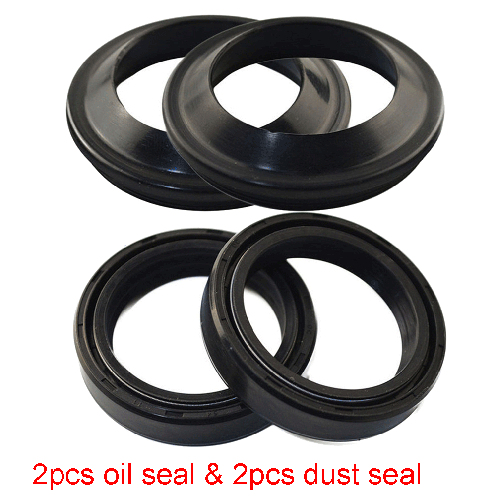 4pcs 43x55x11 Motorcycle Front Fork Damper Shock Absorber Dust Seal And Oil Seal