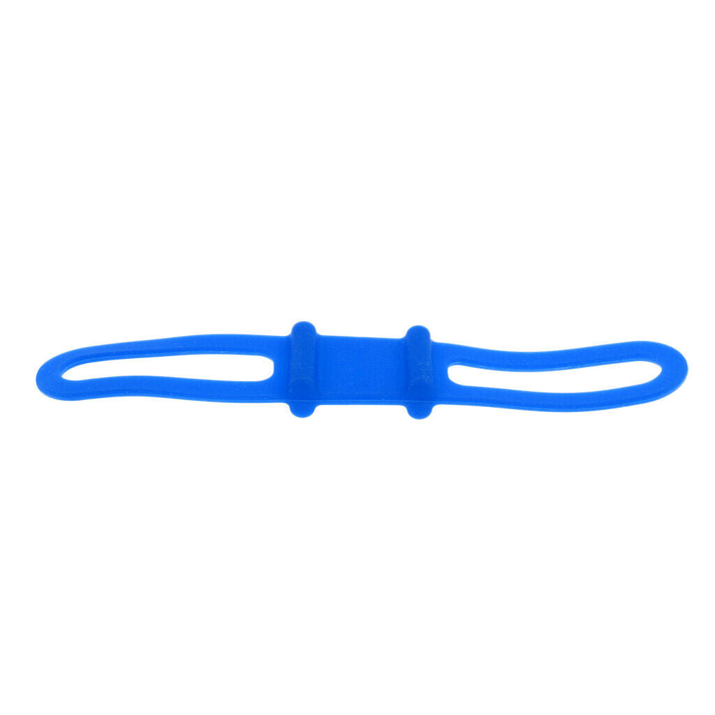 3x Elastic Bike Silicone Band  Flashlight Torch