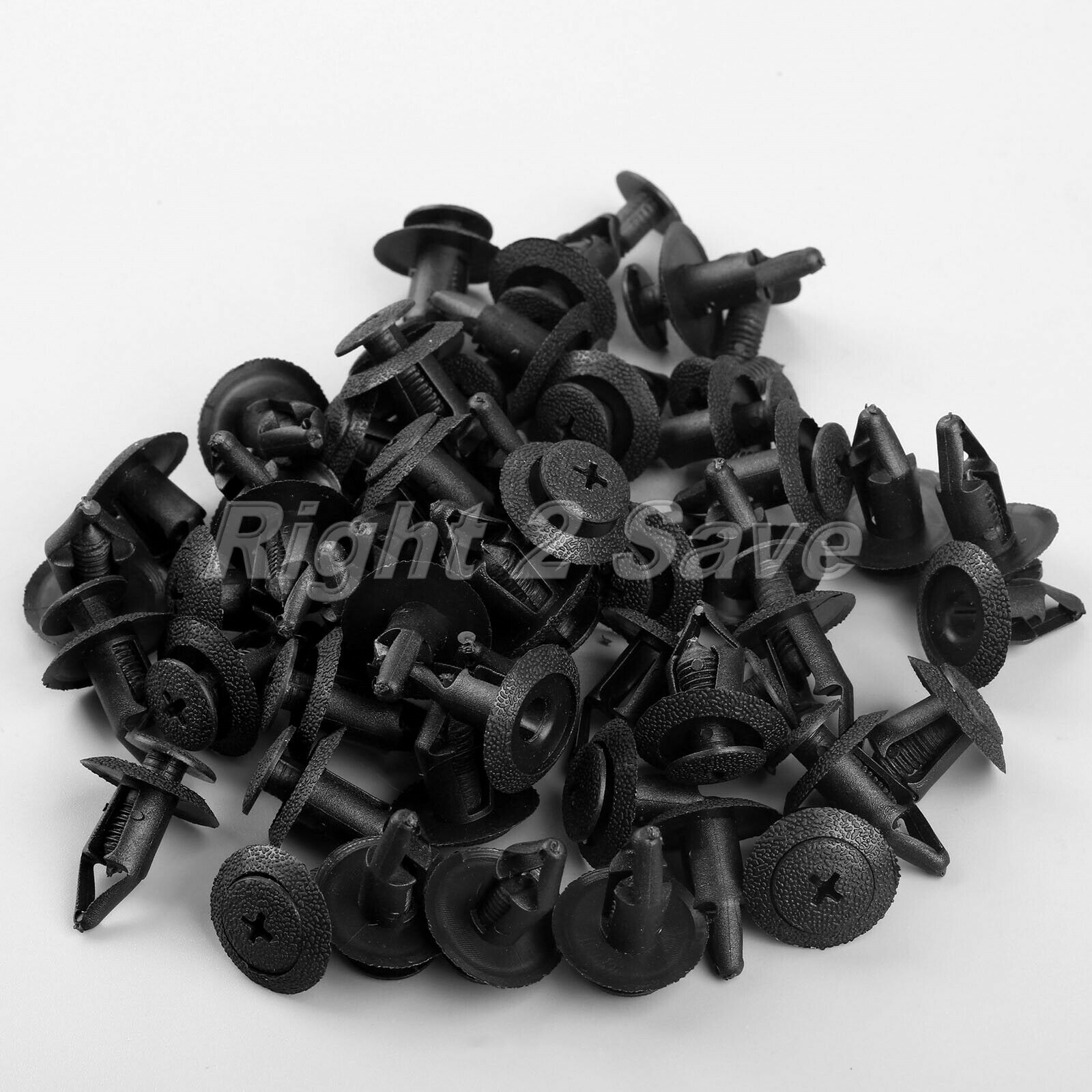 50pcs 8mm Plastic Fender Fastener Clips Rivet Mud Flaps NA01-56-145