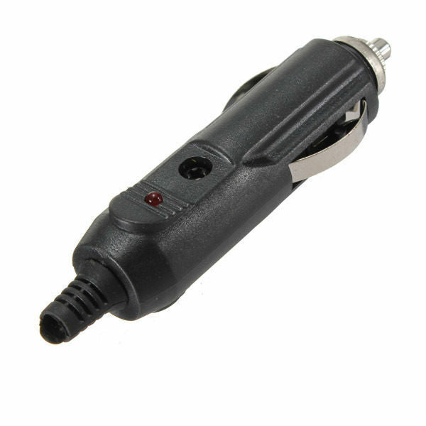 12V MALE CAR VAN TRUCK CIGARETTE LIGHTER SOCKET CONNECTOR ADAPTOR 5 AMP WITH LED