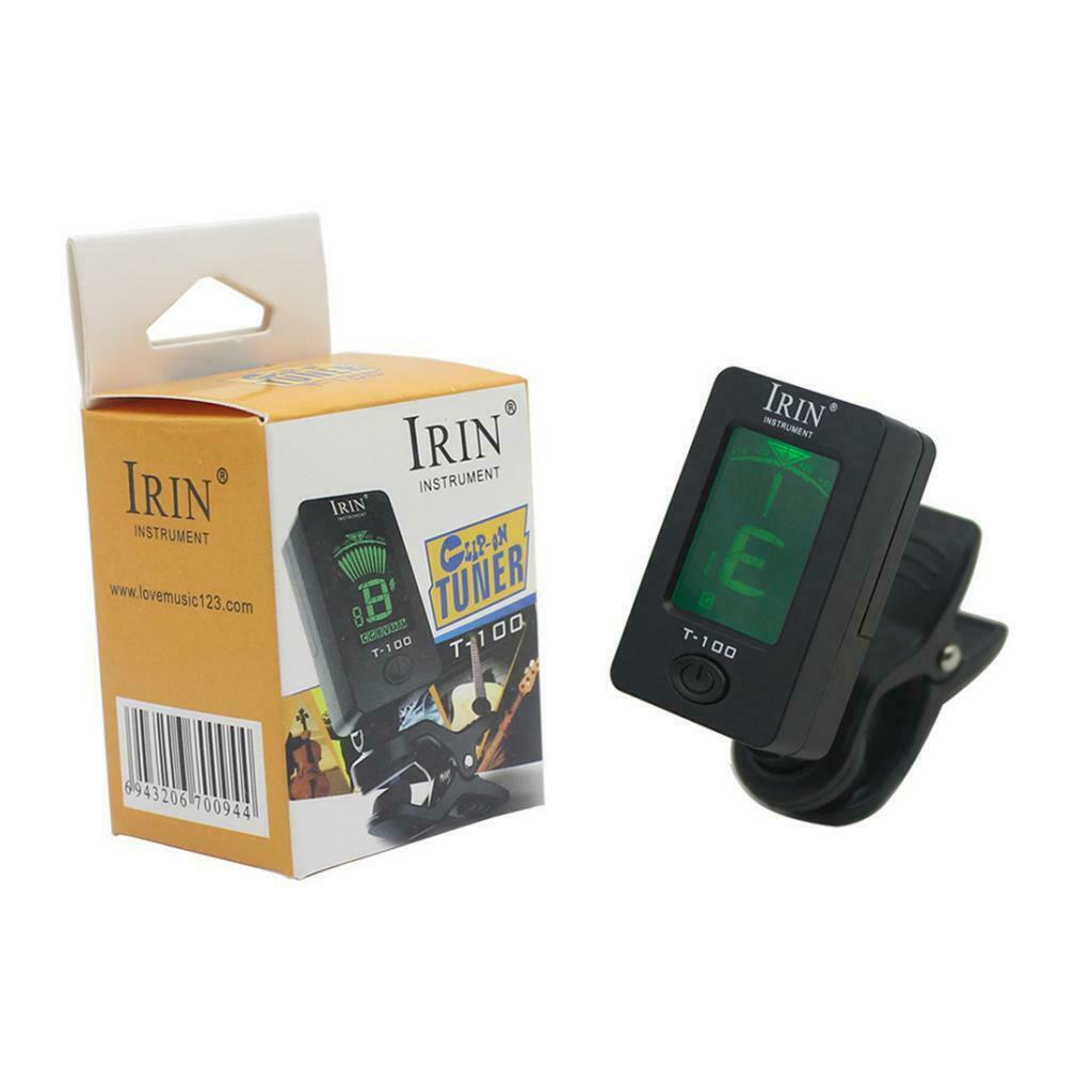 T-100 LCD Clip on Tuner Electric Acoustic Guitar Bass Violin,Ukulele