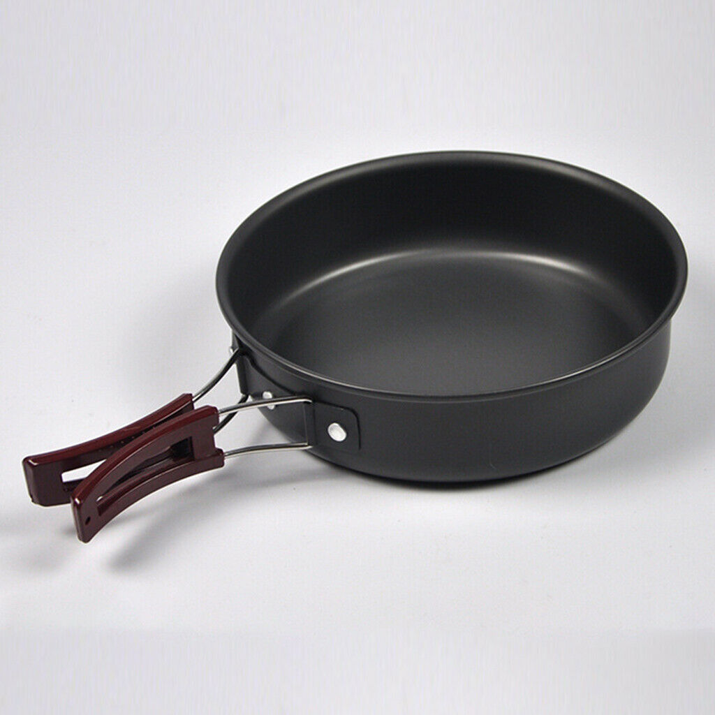14PCS Camping Cookware Kit Lightweight 4-5 Persons Cooking Pot Pan Bowl