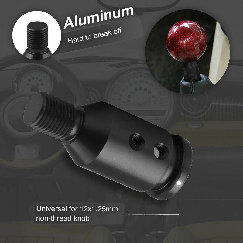 Universal Aluminum Shift Knob Adapter for Non Threaded Gear Shifters 12x1..l8