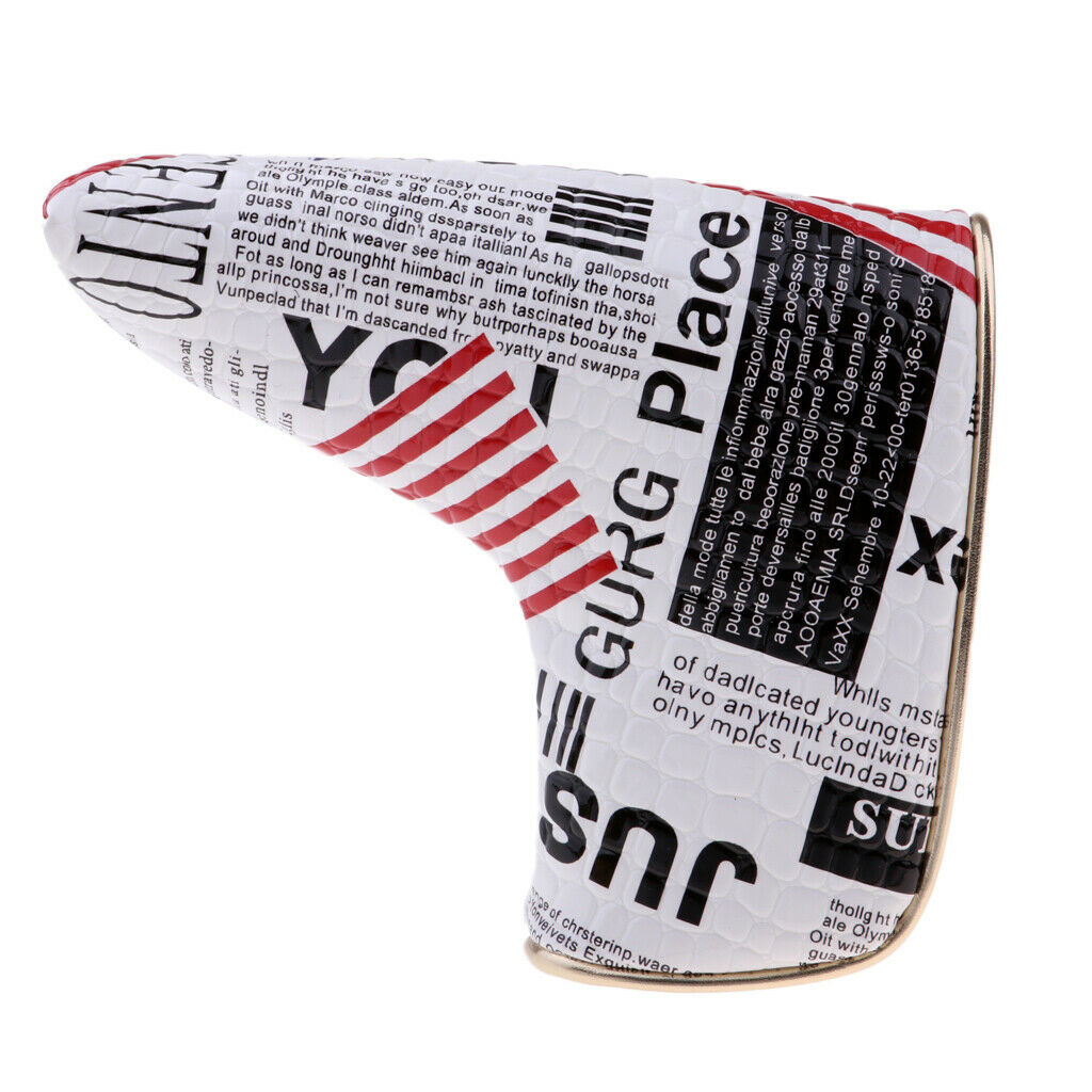 Prettyia USA American Flag Golf Blade Putter Headcover Golfer Club Supplies