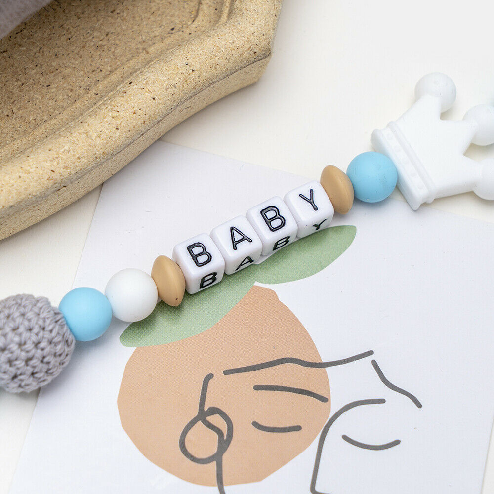 Silicone Baby Pacifier wooden Chain Clip Dummy Holder For Nipples Clips Personal