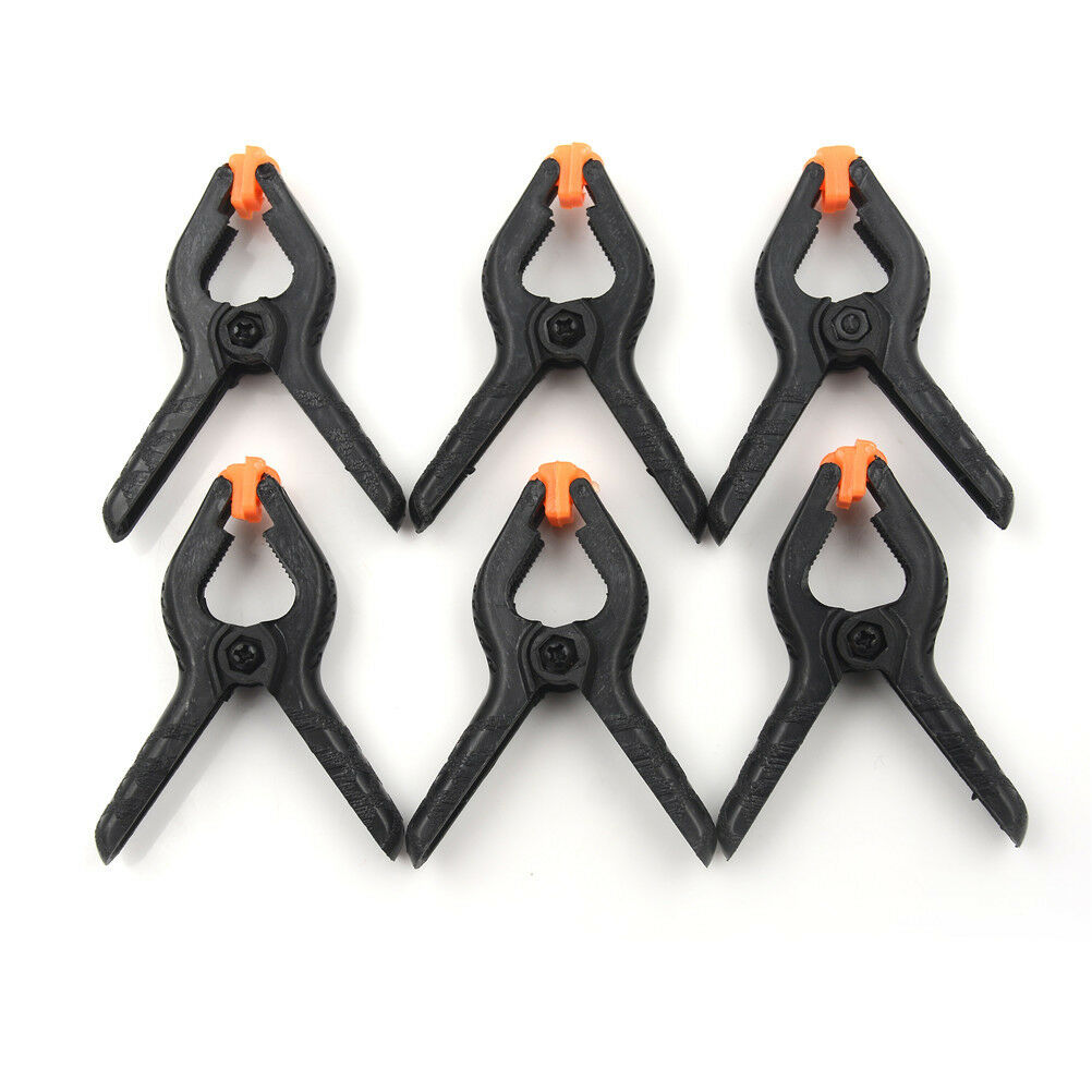 6Pcs Tools Hard Plastic Woodworking Grip 2inch Toggle Clamps Spring Clip Tool SJ