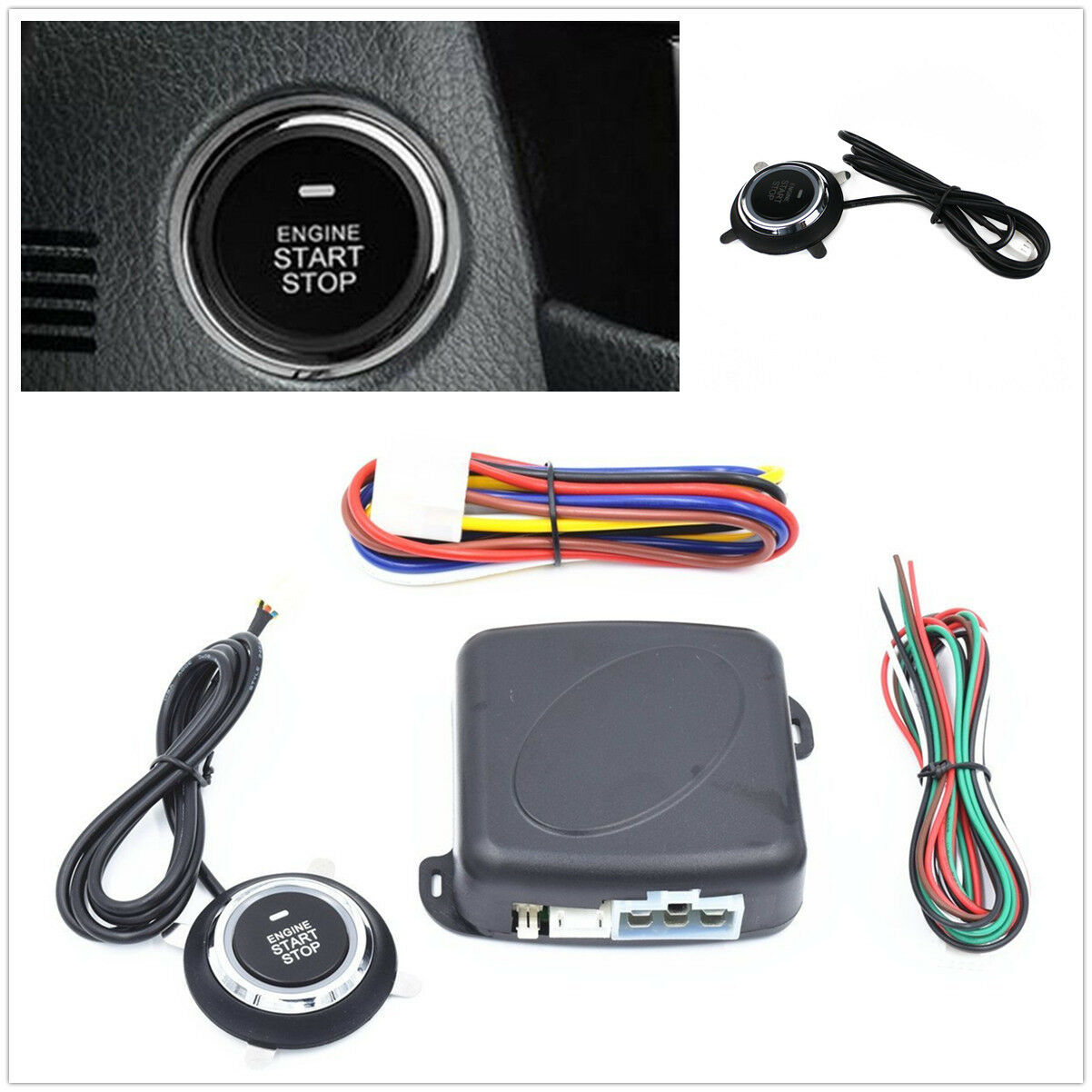 Car Auto Start Stop Engine System Push Button Keyless Entry System Alarm Remote