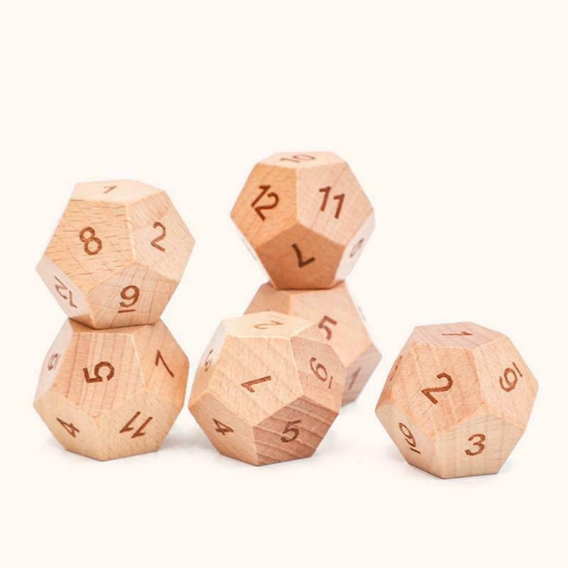 1Set Wooden Board Game Set Sensory Dice Game Indoor Party Game Board Accessory