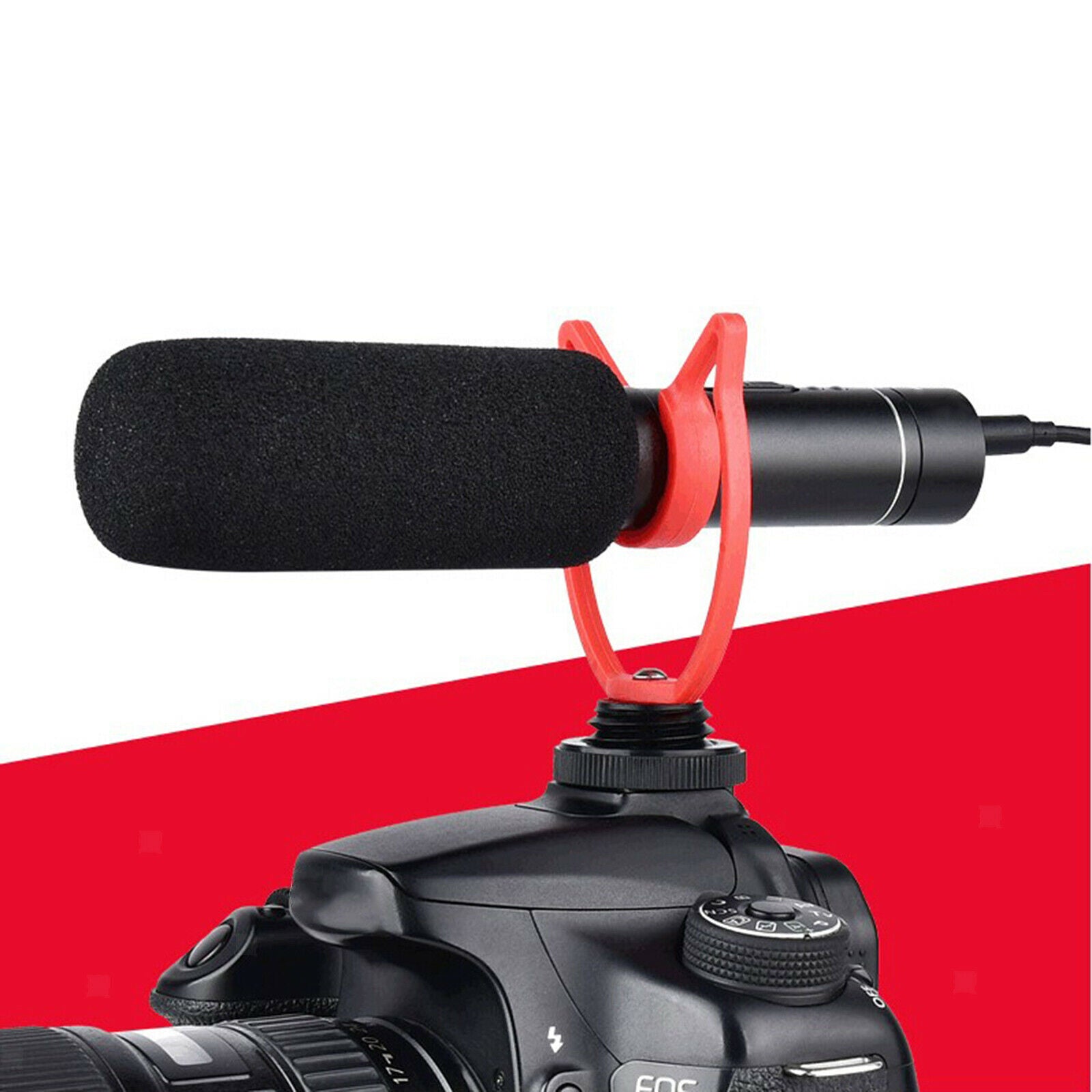 Shotgun Microphone Mic Set with for Camera DSLR Camcorder Vlogging Laptop
