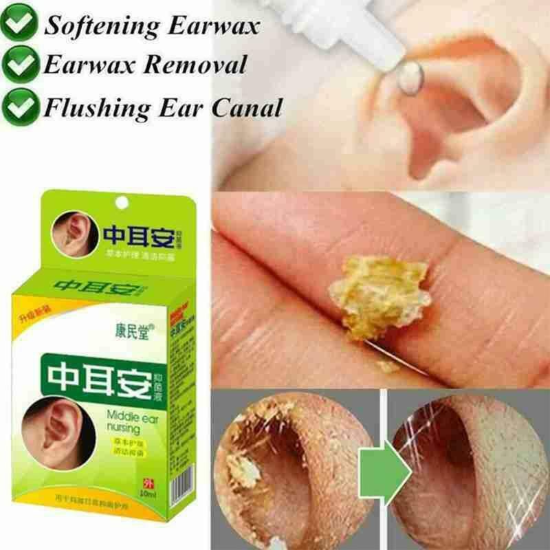 10ml Herbal Ear Nourishing Drops Acute Otitis Media Tinnitus Cleaning Liquid