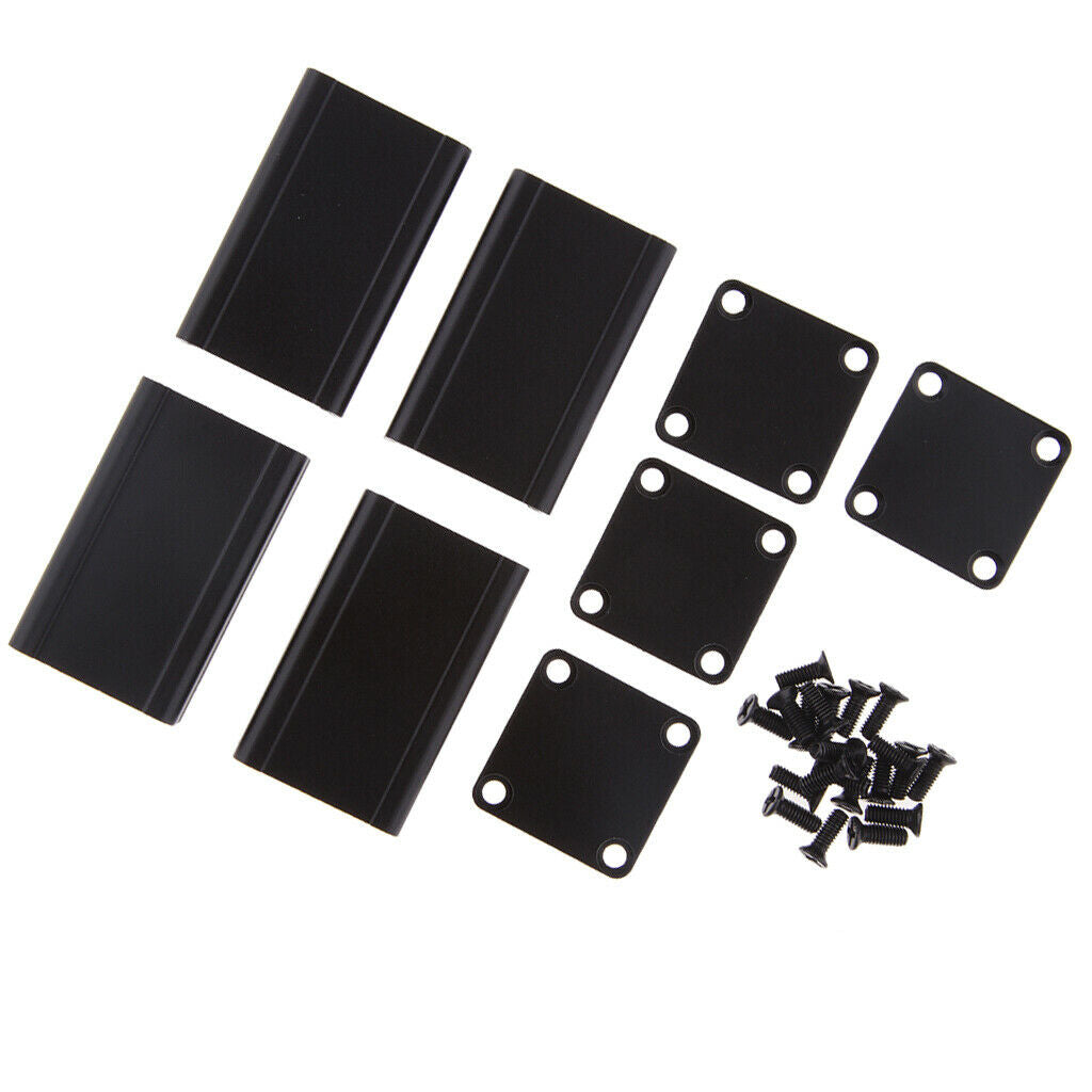2 Pieces Extruded Aluminum PCB Project Box Electronic Enclosure Case DIY
