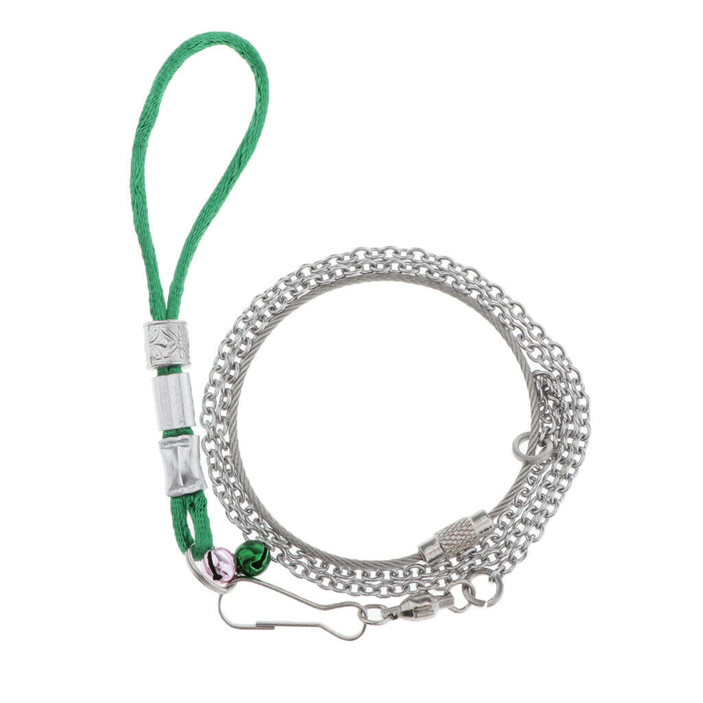 2set Anti Bite Rope Parrot Foot Chain for Cockatiel Cockatoo Thrush A,Modern
