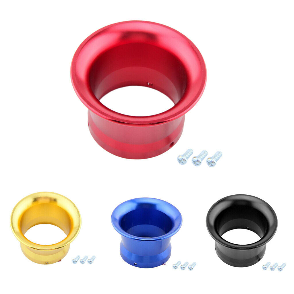 3pcs 50mm 2" Yellow Air Filter Velocity Stack Kit for PWK24 PWK30 Carburetor