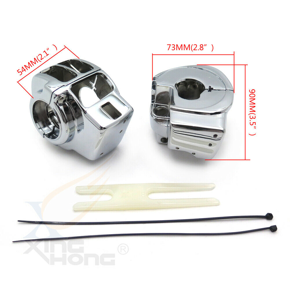 Chrome Switch Housing Cover For Road Electra Glide FLHTC FLHT FLHX FLTRX