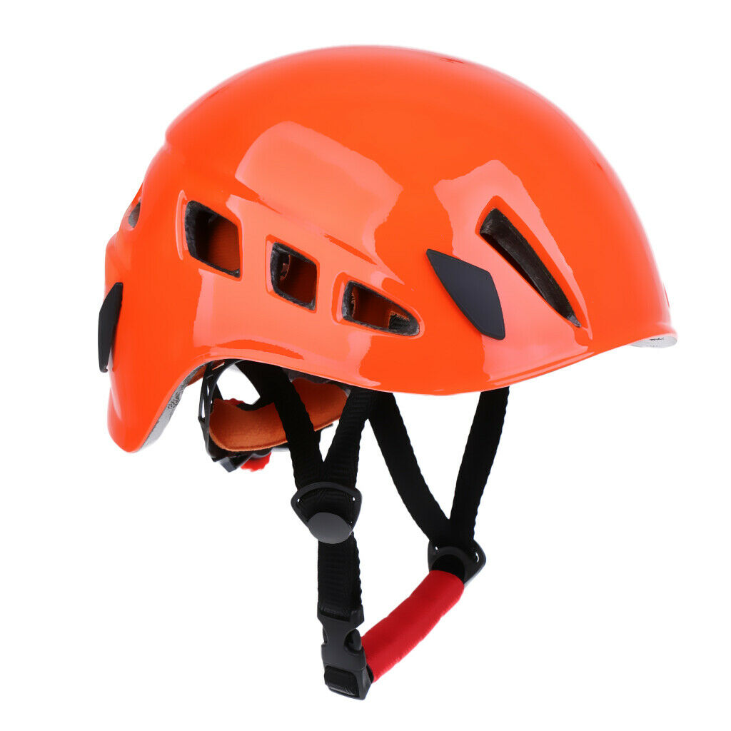 Rock Climbing Safety Helmet Caving   Hard Hat   Head Protector Orange