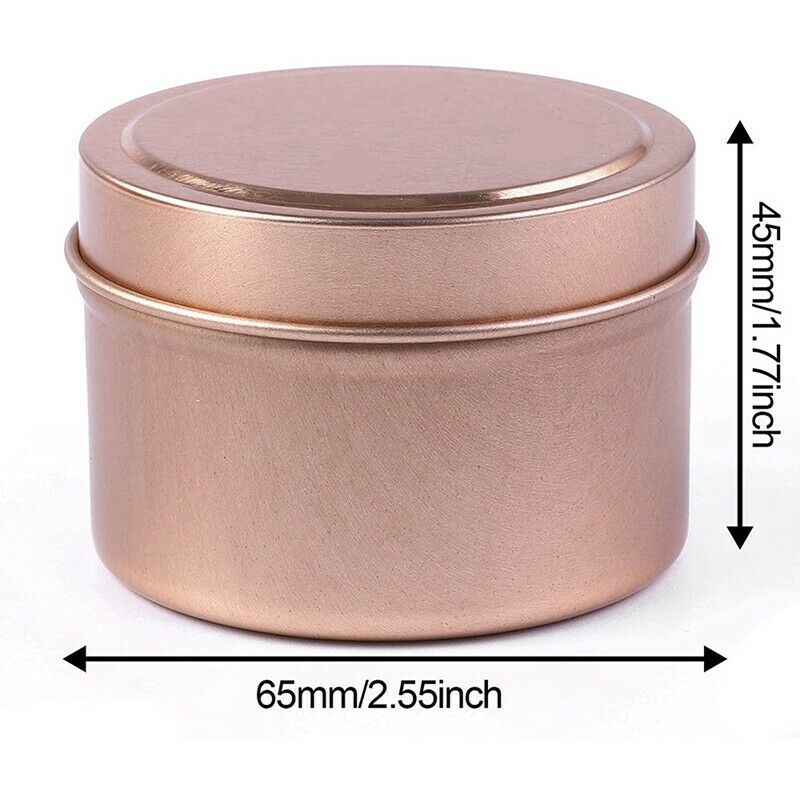 12 Pieces Candle Tin Candle Containers 4 Ounces Candle Jars for Candle MakinQ7W8