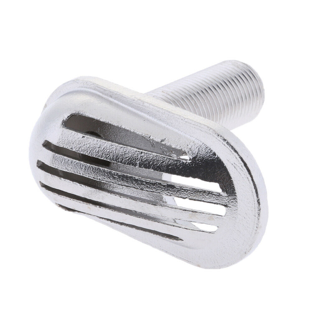 Stainless Steel 316 Threaded Thru Hull Fitting Intake Strainer Boat 12mm
