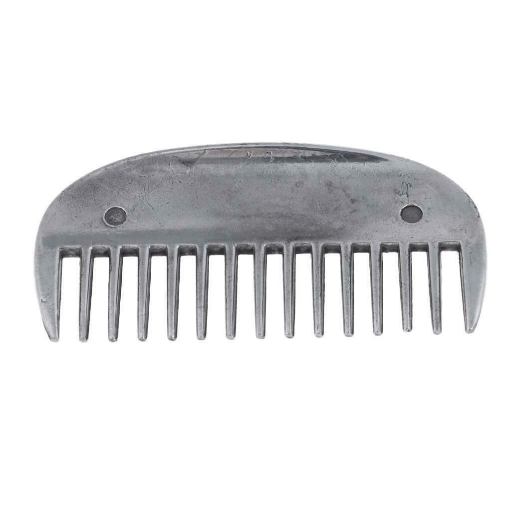 Stainless Steel Horse Curry Comb Brush Grooming Equestrian Supplies