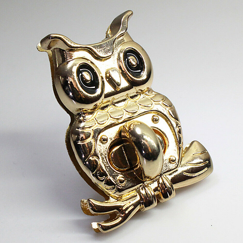 1Pc Owl Alloy Twist Turn Lock Purse Buckle Fasteners DIY Handbag Bag Replacement
