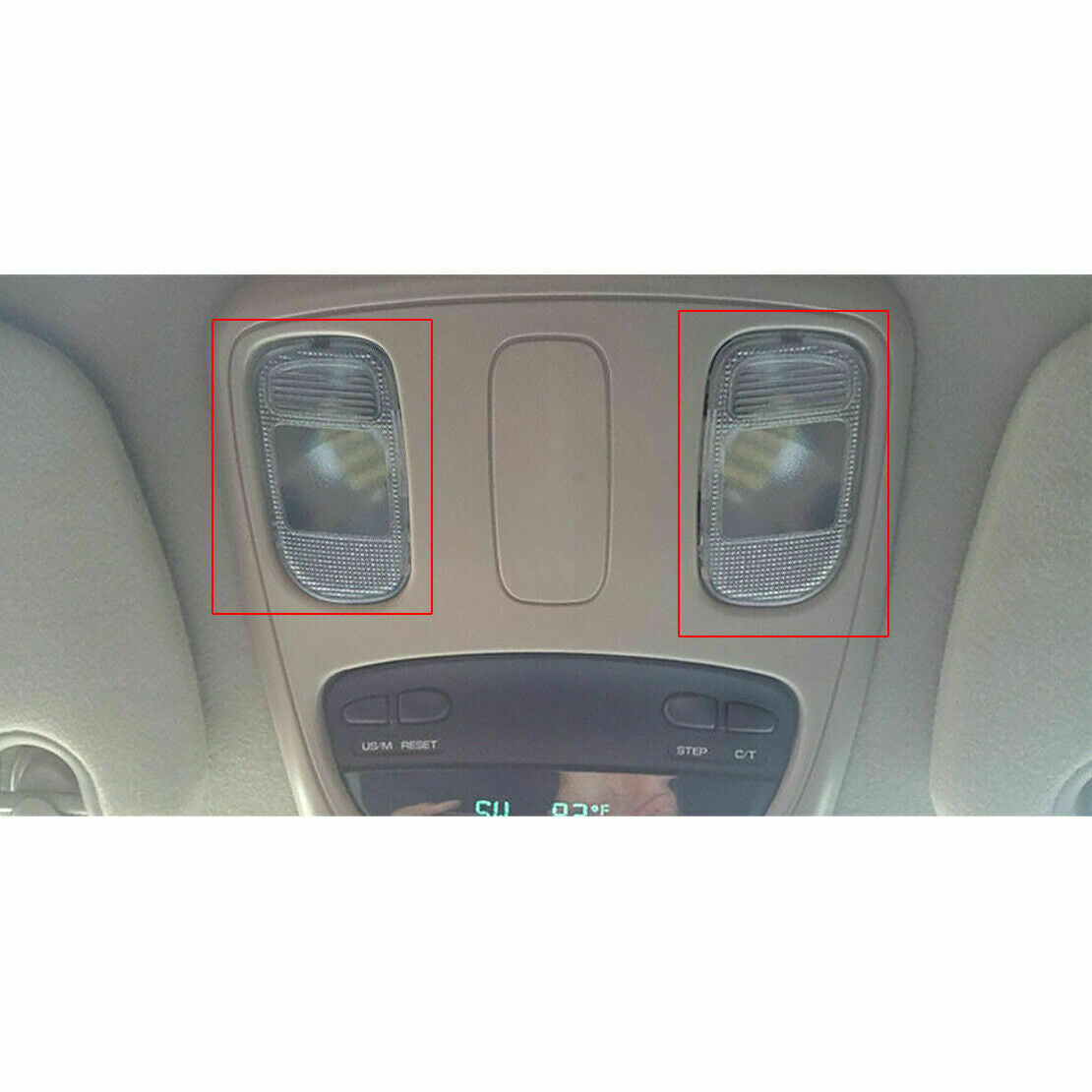 1 Pair Overhead Console Dome Light Lens Fits For Dodge Ram 2002-2010 5183270AA