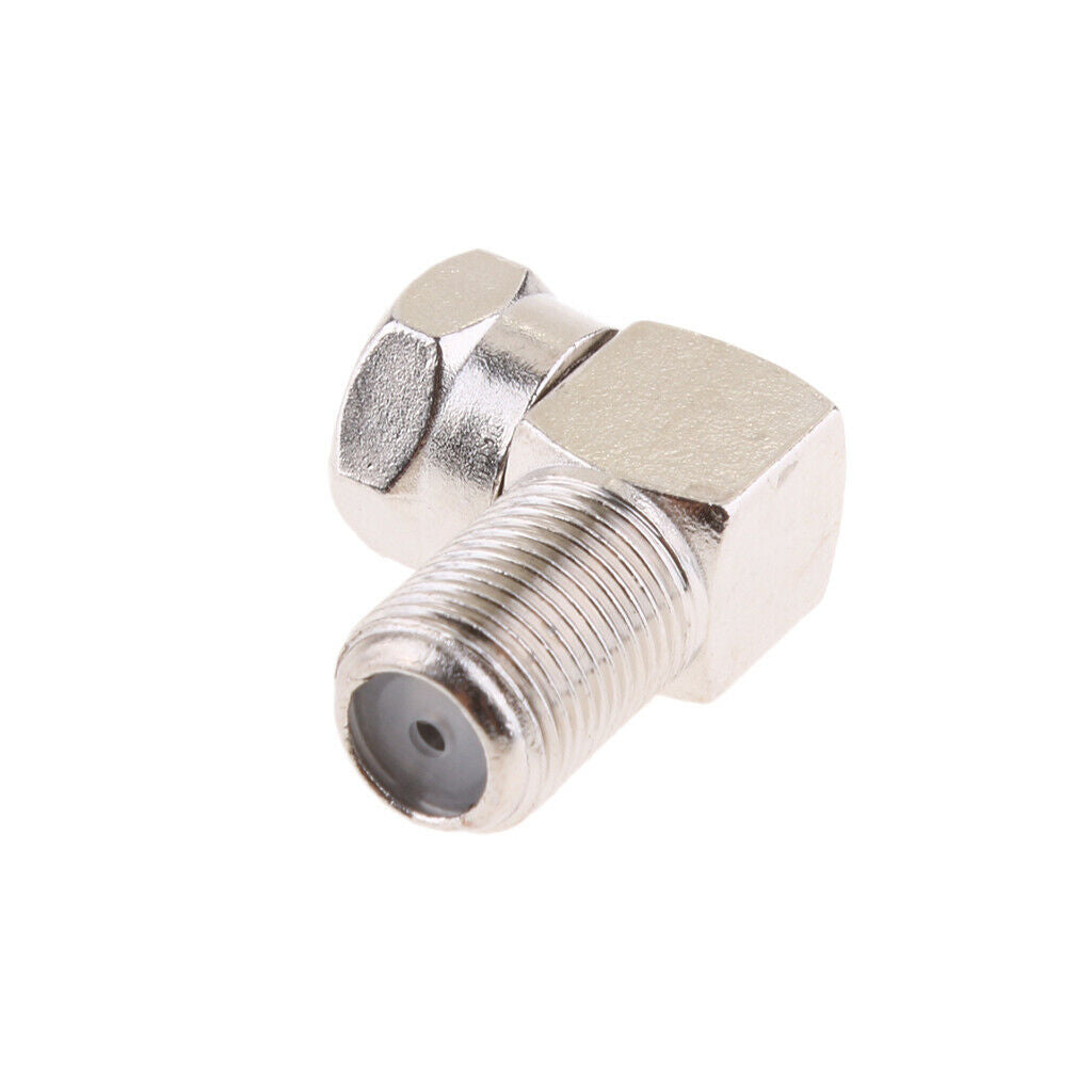 5pcs F Type Angle 90 Degree Coaxial Cable TV Adapter RG6 Connector