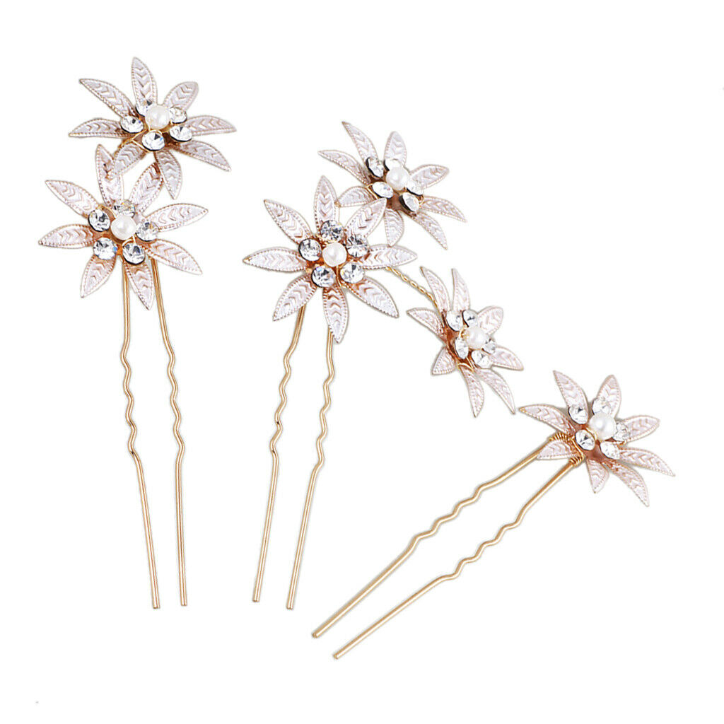 Wedding Hair Pins Set(3pcs)Bride Crystal Rhinestone Hair Pins, Hair Accessories