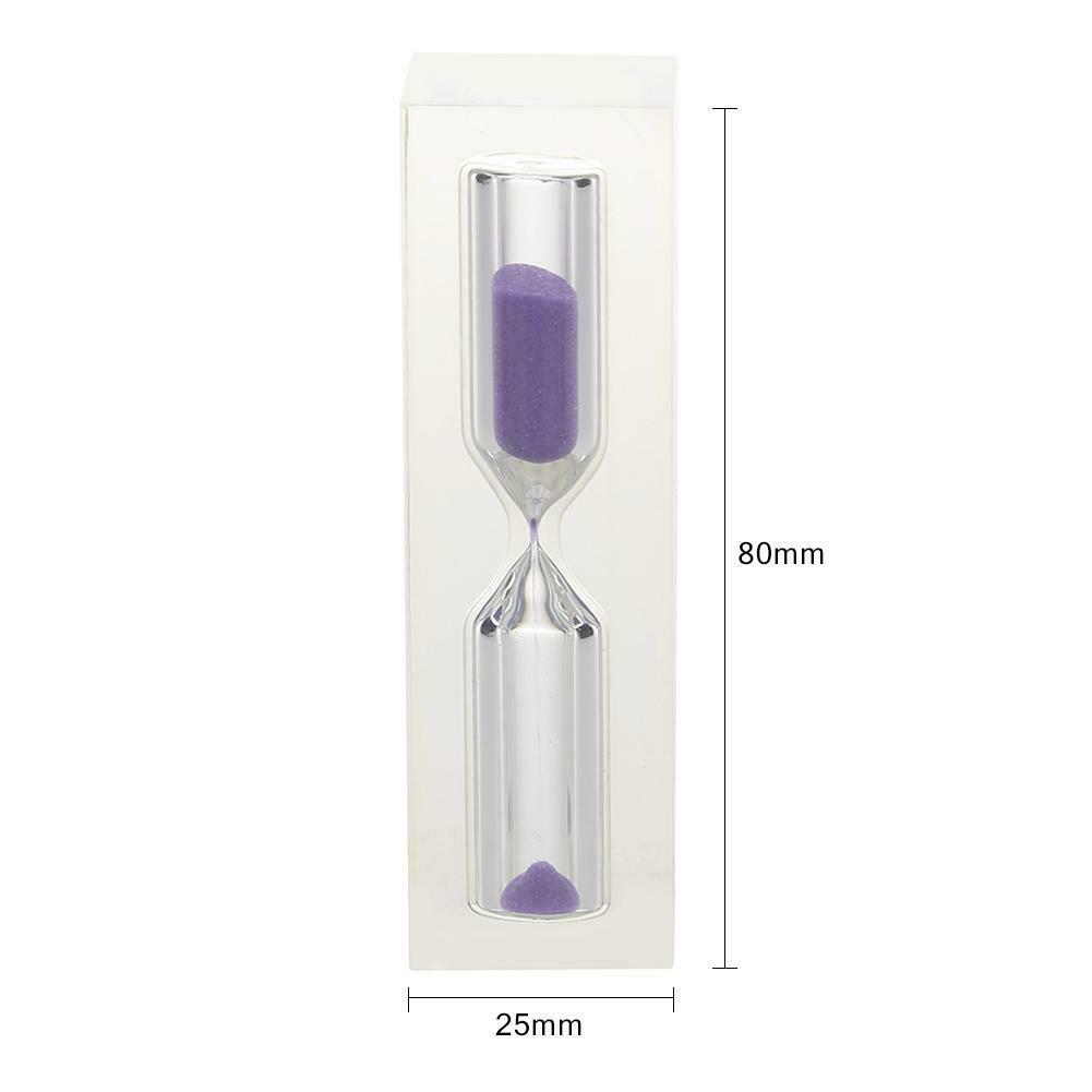 3min Crystal Hourglass Sandglass Sand Clock Kids Timers Craft Gift Ornament @