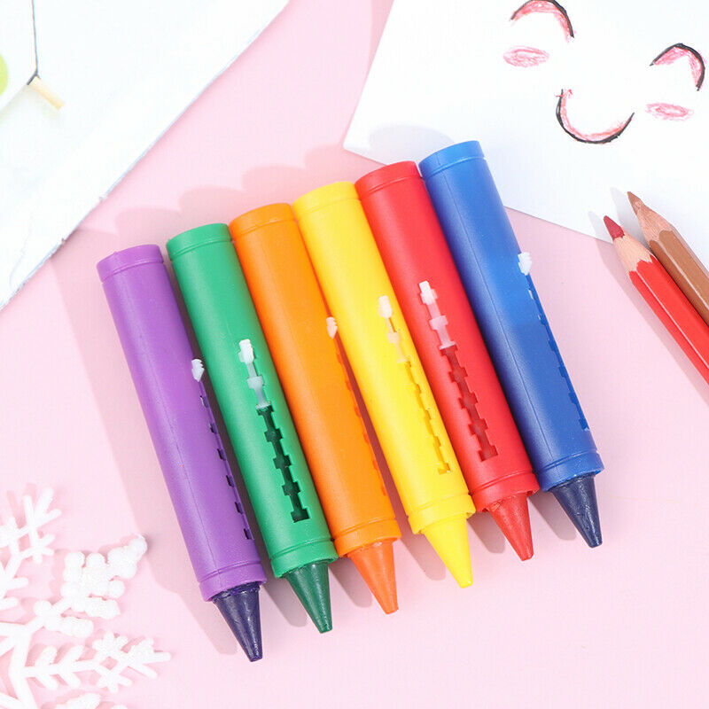 6Pcs Baby Bathroom Color Creative Colored Graffiti Pen for Kids Shower BathFCA
