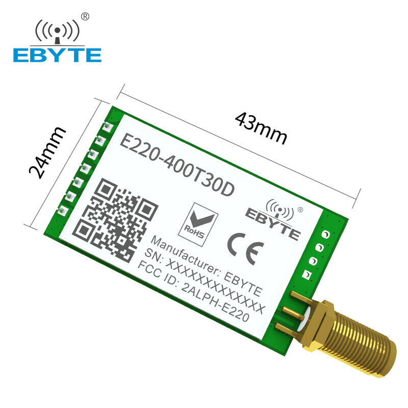 Ebyte 433MHz LLCC68 DIP 10km E220-400T30D Module wireless Long Range transceiver