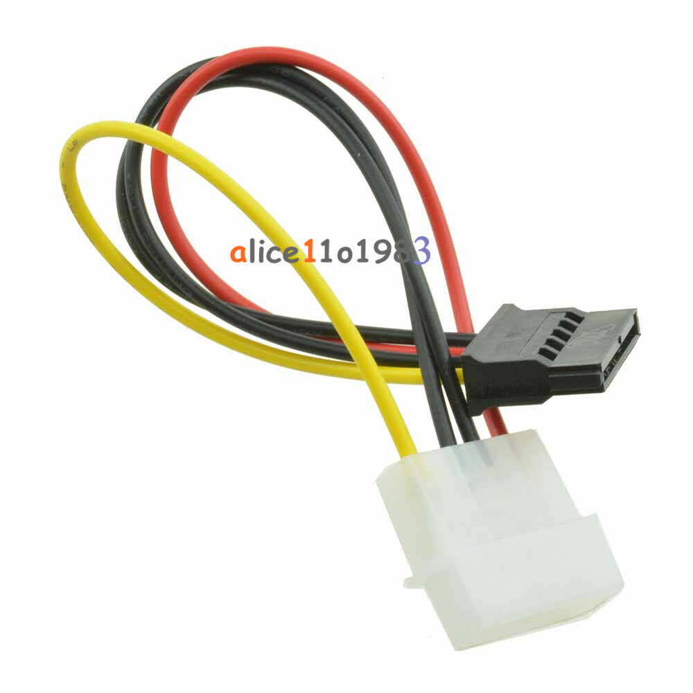 5PCS Male Female 4-pin Power Drive Adapter Cable to Molex IDE SATA 15-pin