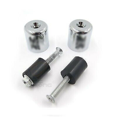 Chrome Hand Bar End "GSXR" For Suzuki SV650S 2001-2008 SV1000S 2003-2006