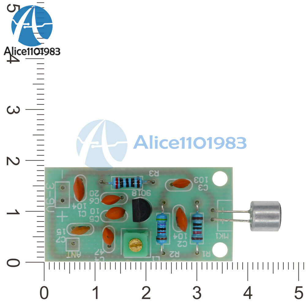 2PCS Wireless Microphone Ham FM Wireless Radio Transmitter Module 3-5V 91-103MHz