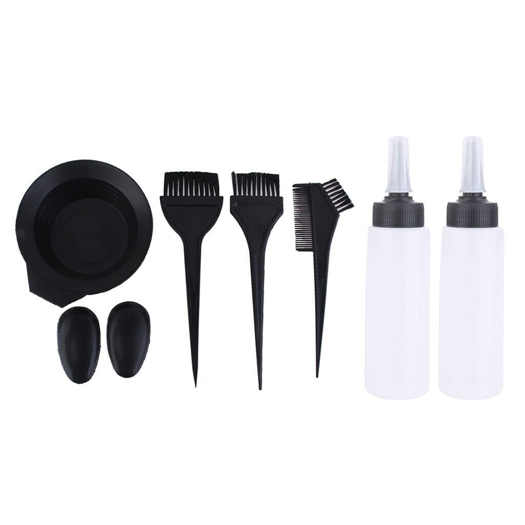 8pcs Hair Brush Kit Bowl Hairdressing Beauty Mixing Colouring Tool Set