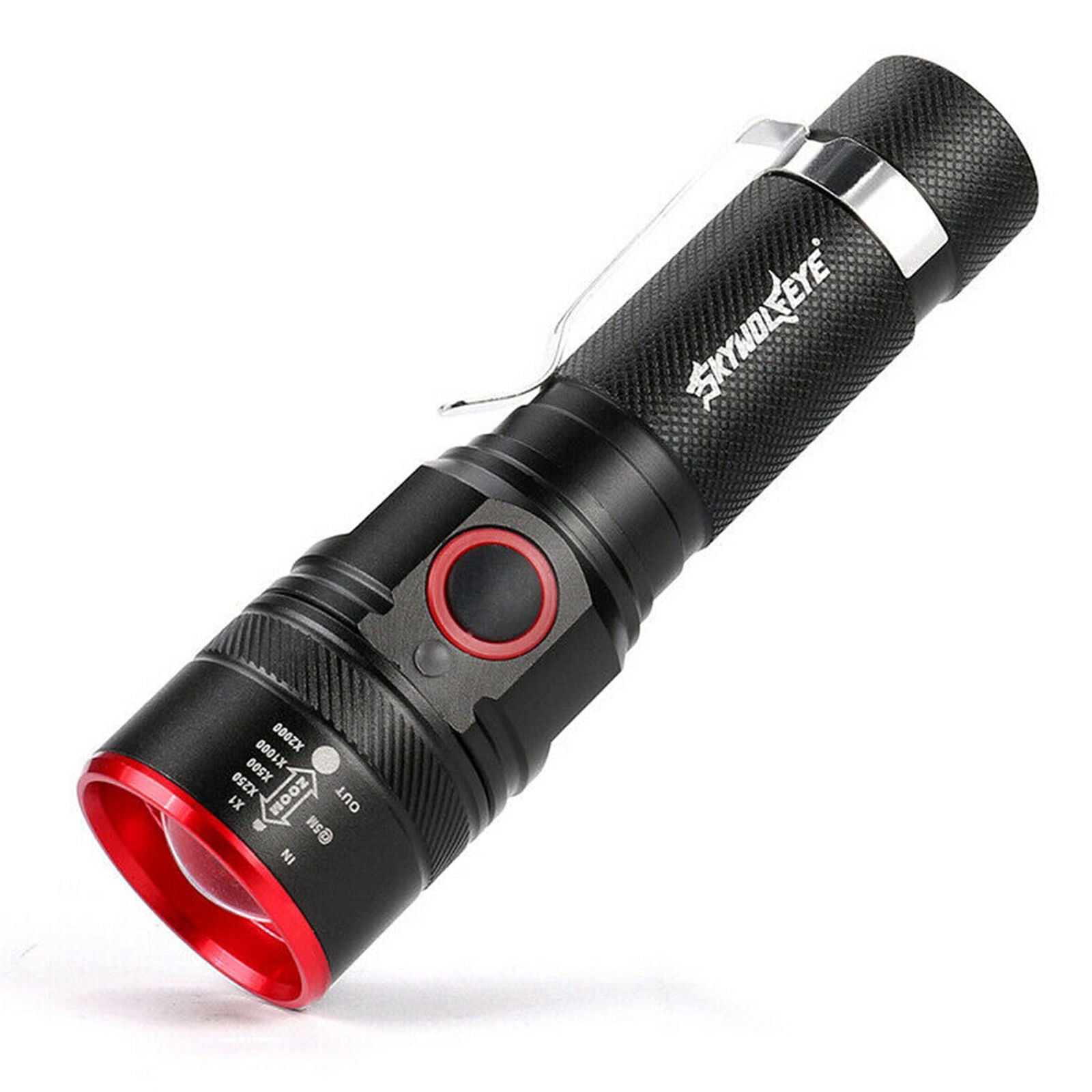 80000Lm LED Flashlight Light Zoomable