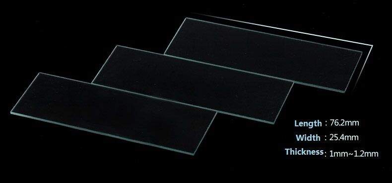 Microscope Slide Kit Blank Glass Slides and Square Cover Slips for Lab Medical