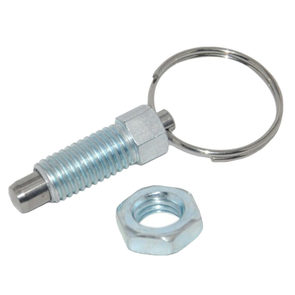 Durable M8/M10/M12/M16 Index Plunger With Ring Pull Spring Loaded Lock Pin Steel