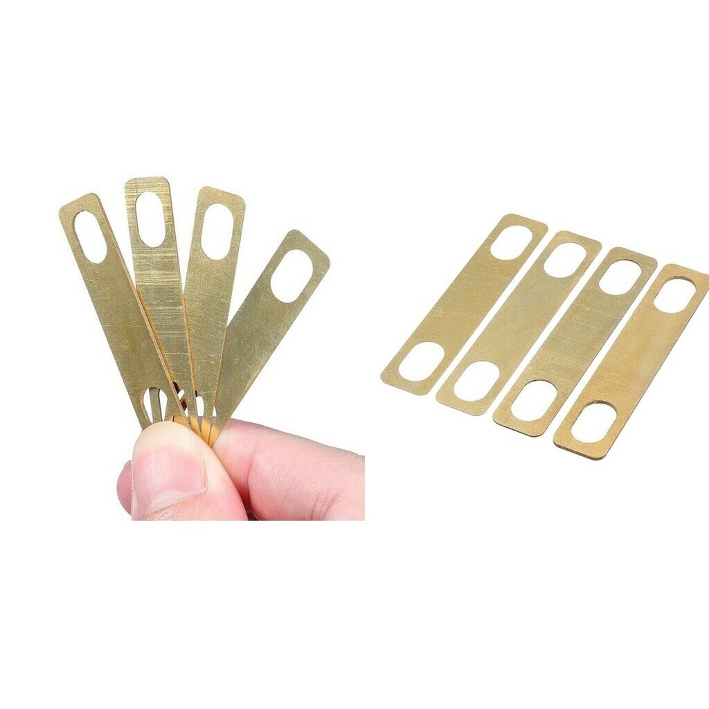 8 pcs Neck Shims for Guitar Made of Brass for Bolt-on Neck