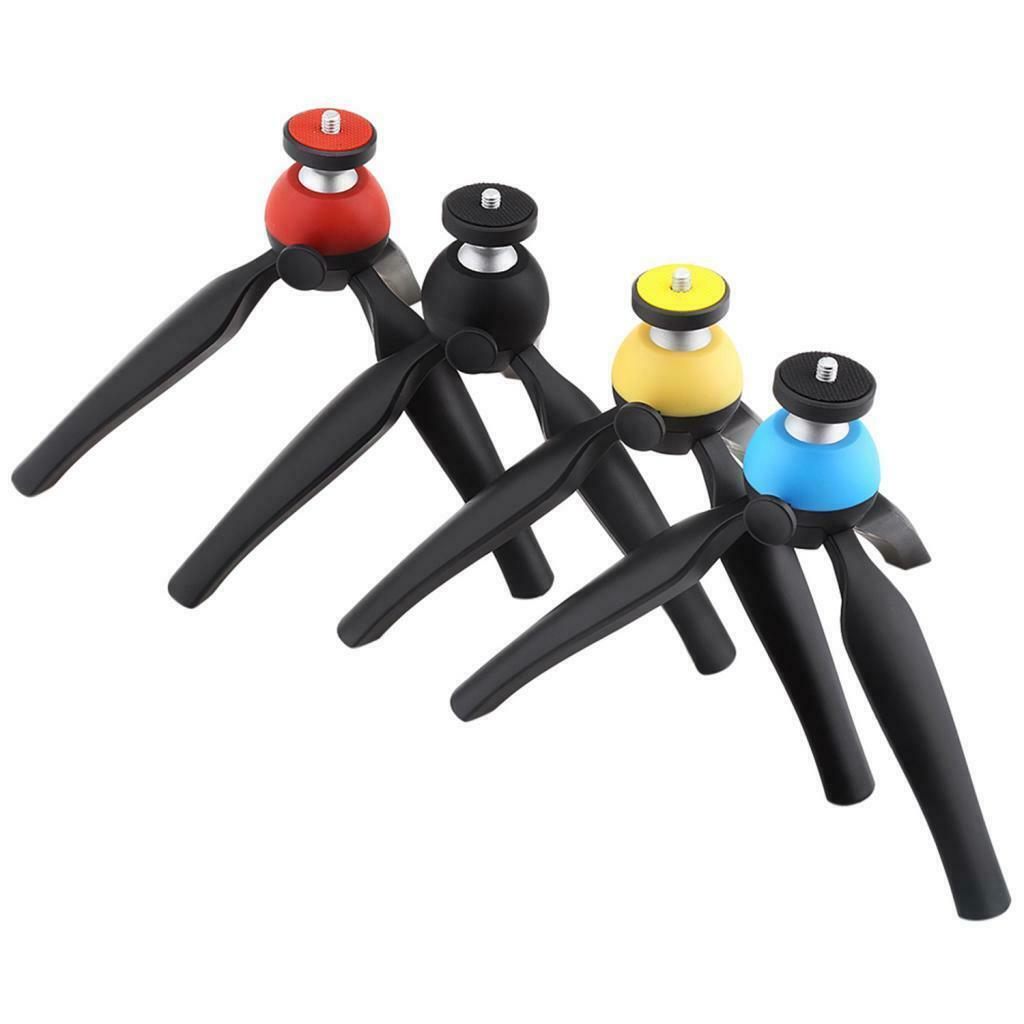 Tripod Mini Rotatable Tabletop Stand Holder 1/4 Screws For Digital Cameras Black