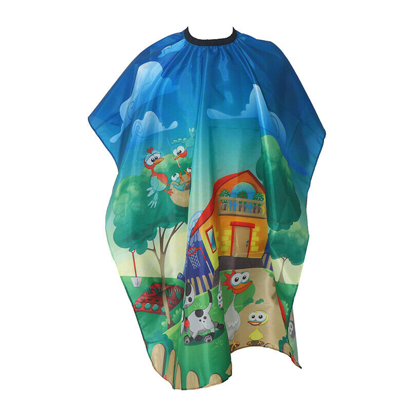Waterproof Kids Haircut Cape Cloth Hairdresser Hairdressing Salon Barber AprDD
